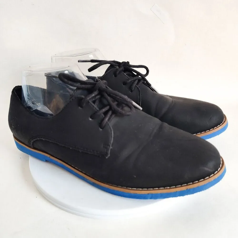 Madden‎ Girl Jacobz Faux Leather Wingtip Oxford Shoes Black 8.5 Lace Up Academia